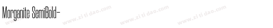 Morganite SemiBold字体转换